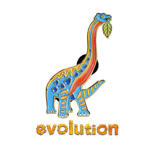 Evolution Enamel Pin Badge.