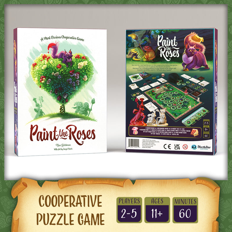 Paint the Roses a cooperative Alice in Wonderland Board Game